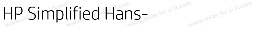 HP Simplified Hans字体转换